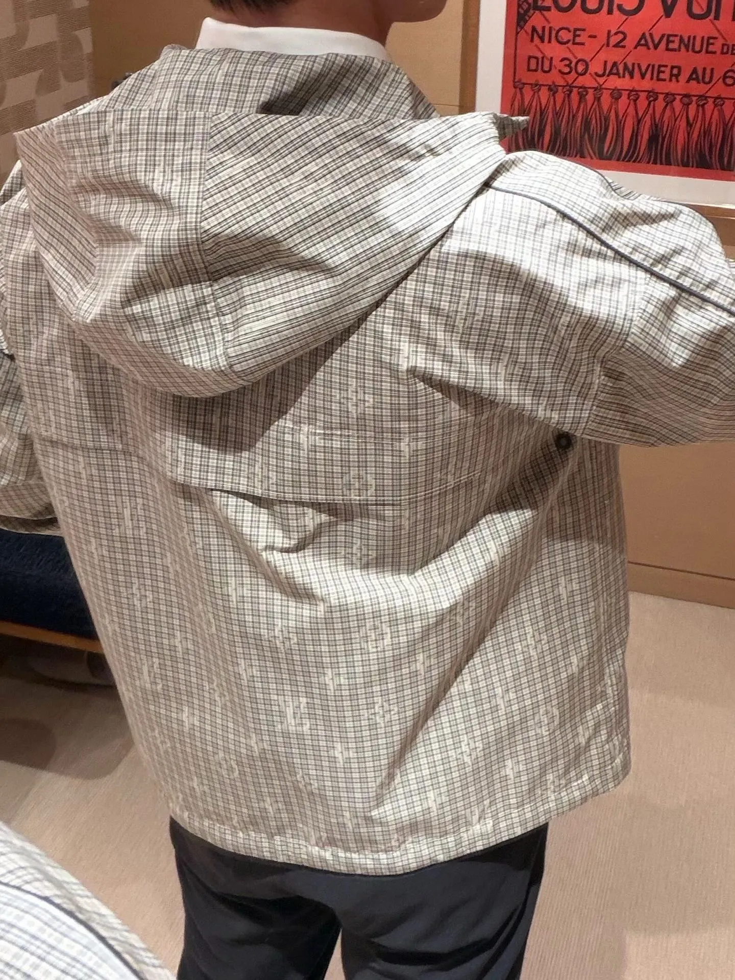 Louis Vuitton/Louis Vuitton plaid suit windproof jacket